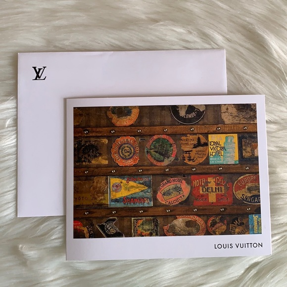 Louis Vuitton Vintage Hotel Sticker Post Card - Picture 1 of 7